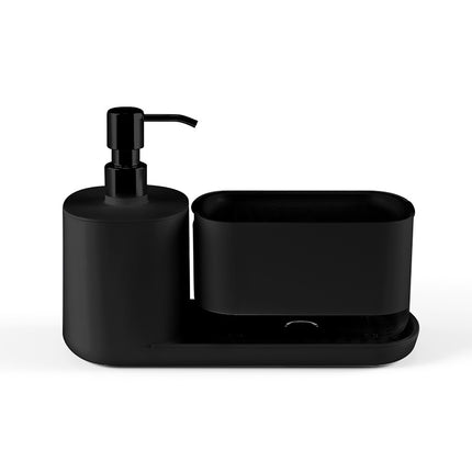 Counter Soap Dispenser Hand Wash Press Pump Liquid Dispenser Storage Rack