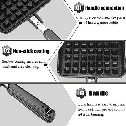 Waffle Pan Mould DIY Cake Baking Tool Lattice Muffin Mold Tray for Kitchen Oven