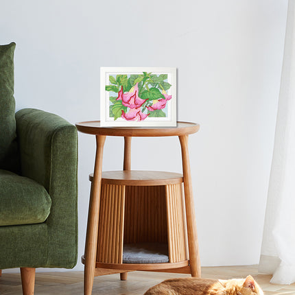 Framed DIY Diamond Painting With Flowers Materials Kit Students Educational Toys