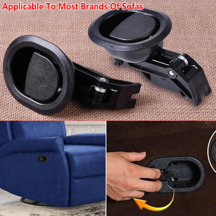 2x Sofa Handle for Suite Recliner Release Chair Settee Couch Cable Part Adjuster