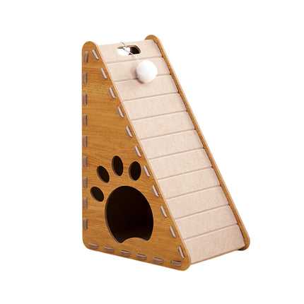 Triangle Cat Scratch Board Felt Claw Pad Vertical Nest Durable All Season Use