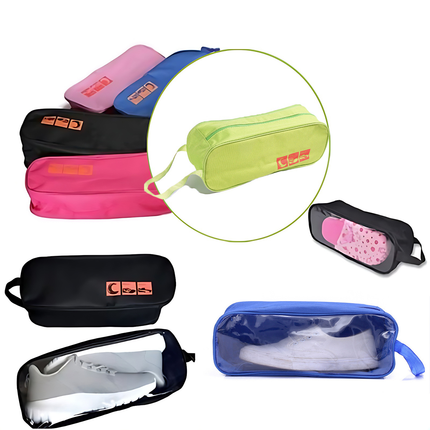 Portable Shoe Bag Waterproof Travel Shoe Storage Organizer with Window