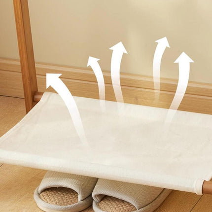 Folding Clothes Hanger Indoor Floor Bedroom Garment Rack Simple Hanging Stand