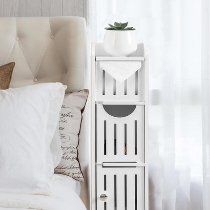 Bathroom Gap Shelf Multi-layer Storage Cabinet Toilet Organizer Restroom Rack