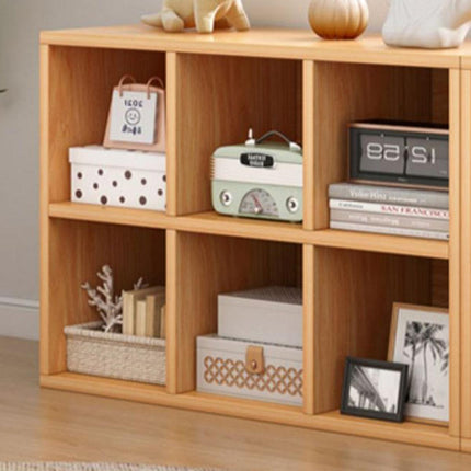 Organizer Bookcase Open Shelf Storage Rack Simple Compartments Bookshelf Unit