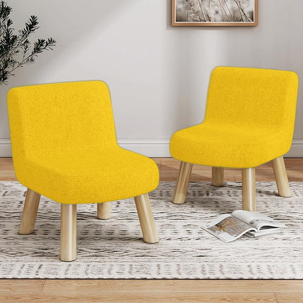 Fabric Ottoman Foot Stool Rest Pouffe Padded Footstool with Wood Storage Seat