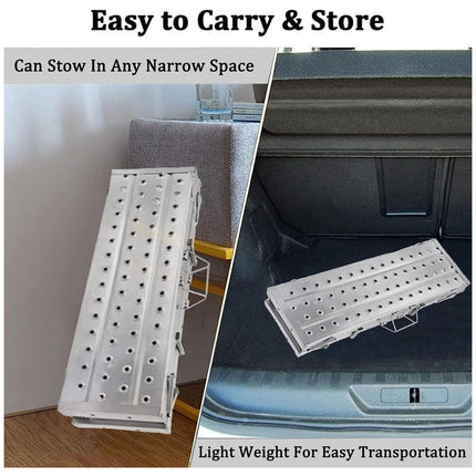 Folding Scaffolding Platform Galvanized Steel Pipe 150kg Load-Bearing Adjustable