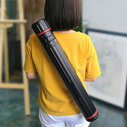 Telescopic Painting Tube Poster Drawing Drum Art Paper Storage Holder Collection