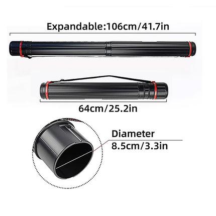 Telescopic Painting Tube Poster Drawing Drum Art Paper Storage Holder Collection