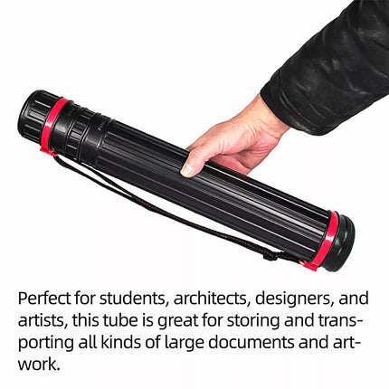 Telescopic Painting Tube Poster Drawing Drum Art Paper Storage Holder Collection