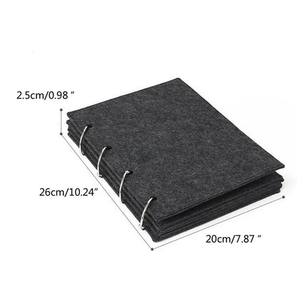 Felt Storage Book Loose-Leaf Folder For Jewelry Pin Brooch Commemorative Use