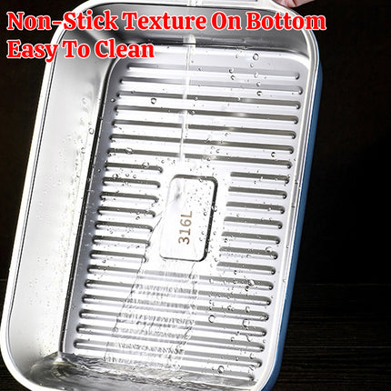 Grilled Fish Plate Crayfish Plate Tray Barbecue Plate for Camping Backyard BBQ