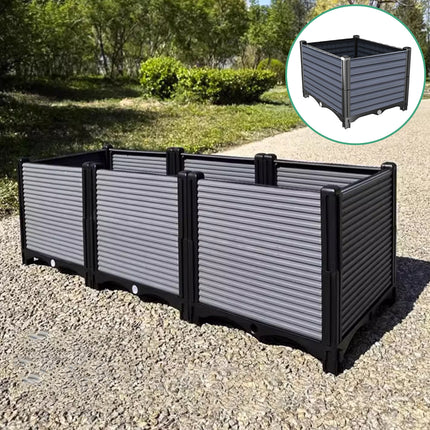 Planting Box Square Planter Pot Large Capacity Balcony Vegetable Flower Garden