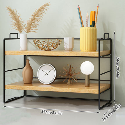 Table Top Desk Shelf Standard Model 2-Layer Office Desk Arrangement Shelf