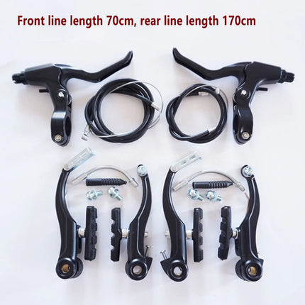 Mountain Bike V Brake Set Road Bicycle Front Rear Brake Kit Aluminum Parts Use