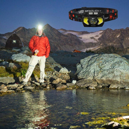 Adjustable Focus Outdoor Headlight 7 Modes Strong Lighting for Fishing Camping
