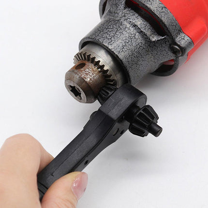 2pcs 2 in 1 Drill Chuck Ratchet Wrench Double Headed Spanner Key Tool Set