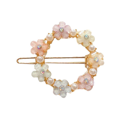 Women Girls Hair Clip Rhinestone Crystal Hairpin Barrette Slide Clips Grip Gift - Aimall