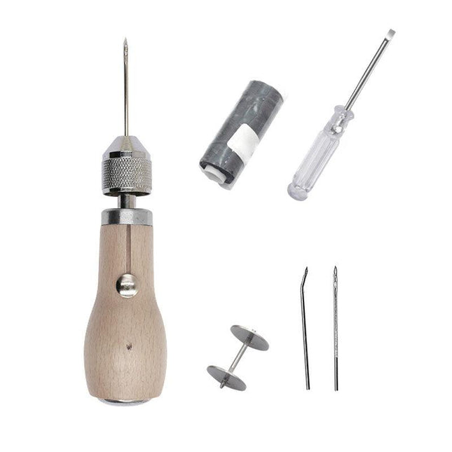 Hand Sewing Awl Kit for Leather Canvas and Heavy Fabric Repairs
