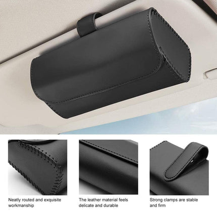 Car Glasses Clip Multifunctional Sun Visor Glasses Holder Storage Case Organizer