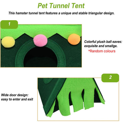 Hamster Tent Small Pet Hideout Pig Possum House Cool Triangle Nest Shelter