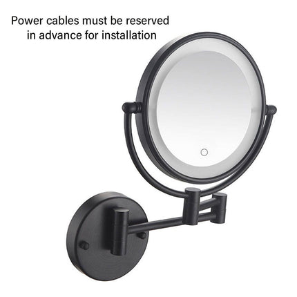 Folding Wall Mounted Makeup Mirror Telescopic Rotating Mirror for Hotel Bathroom