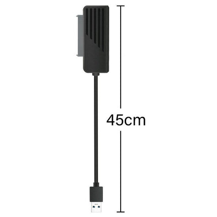 45cm USB 3.0 to SATA 22Pin 2.5Inch Hard Disk Driver SSD Adapter Data Power Cable - Aimall
