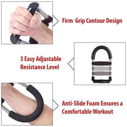 Adjustable 3Level Wrist Strengthener Grip Strength Trainer for Hand Exercise Use