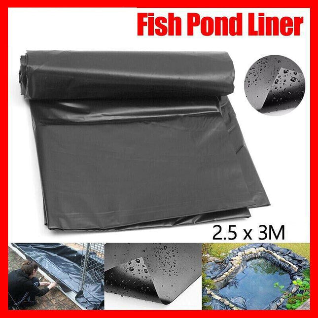 2.5X3M Hdpe Pvc Fish Pond Liner Gardens Pools Membrane Reinforced Landscaping - Aimall