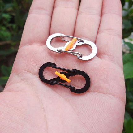 Aluminum S-biner Carabiner Keychain Clip Key Ring Snap Spring Hook Camping