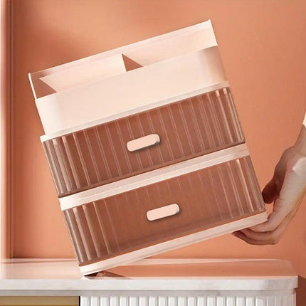 Drawer Storage Box Stationery Cosmetic Organizer Multi Purpose Desktop Holder
