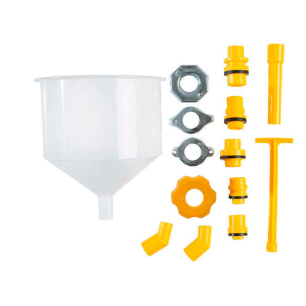 15pcs Spill Proof Radiator Coolant Refilling Funnel Kit Car Universal Adaptor