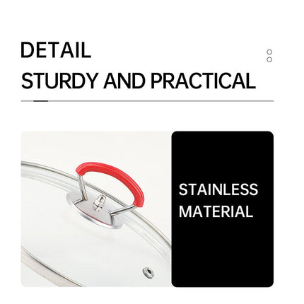 Universal Ring Pot Lid Handle Stainless Steel High Temp Resistant Kitchen