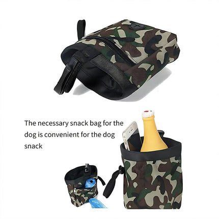 Puppy Pet Dog Obedience Training Treat Bag Feed Pouch & Training Whistle Clicker