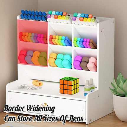 Office Desk Organizer Storage Drawer Pen Pencil Holder DIY Case Storage Rack