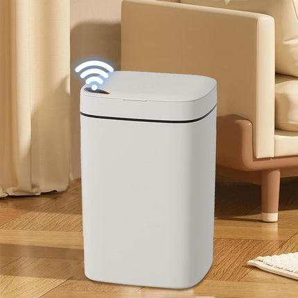 Smart Garbage Can 16L Induction Trash Bin with Lid Large Capacity for Kitchen