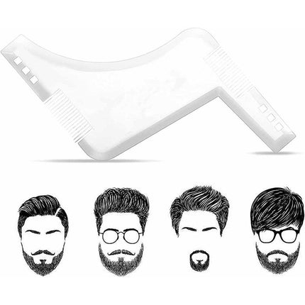 Beard Styling Shaping Template Comb Barber Tool Symmetry Trimming Shaper Stencil