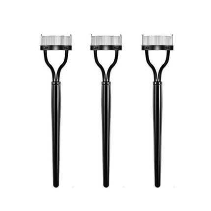 2 X Eyelash Comb Lash Separator Mascara Lift Curl Metal Brush Beauty Makeup Tool - Aimall