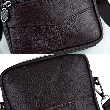 Crossbody Bags Leather Wallet Side Shoulder Messenger Handbag for Men