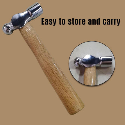 Mini Round Wooden Handle Hammer Practical Small Hand Tool for DIY and Crafts