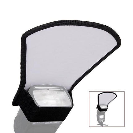 Camera Flash Diffuser Softbox Silver and White Reflector for Canon - Aimall