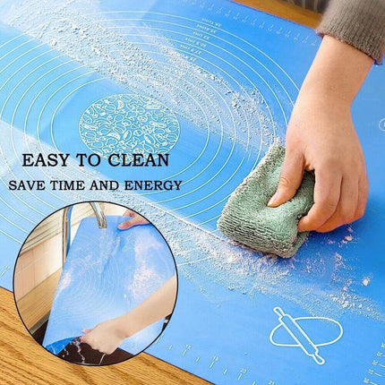 Reusable Non-Stick Silicone Rolling Dough Mat Cake Pastry Baking Fondant Sheet - Aimall
