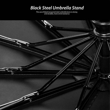 Automatic Folding Umbrella 12-Rib Large Windproof Sunshade for Men and Women