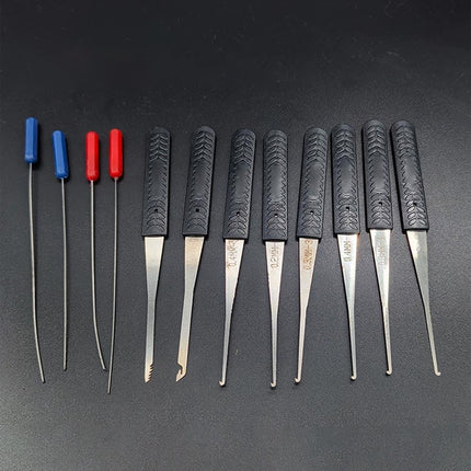 12PCS Kit Hand Lock Broken Key Extractor Removal Remover Hooks Needles Tool
