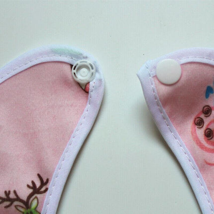 3X Baby Bibs Set Waterproof 100% Cotton Soft Kid Boy Girl Gift Adjustable 0-1yr - Aimall