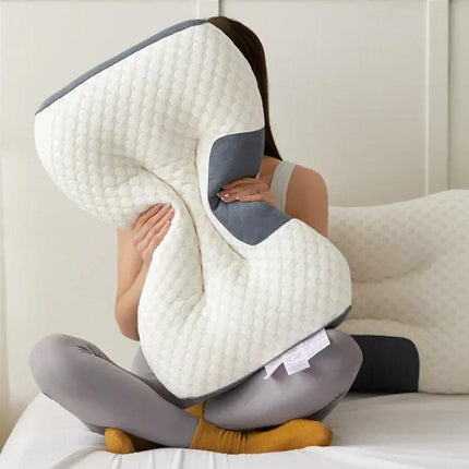1/2X Contour Pillow Neck Support Orthopedic Cervical Pillow Anti Bacteria Sleep