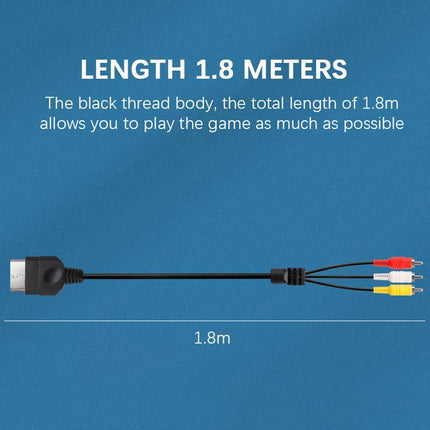 TV AV 3 RCA Cord Audio Video Cable for Microsoft Original/Classic Xbox 1st Gen - Aimall
