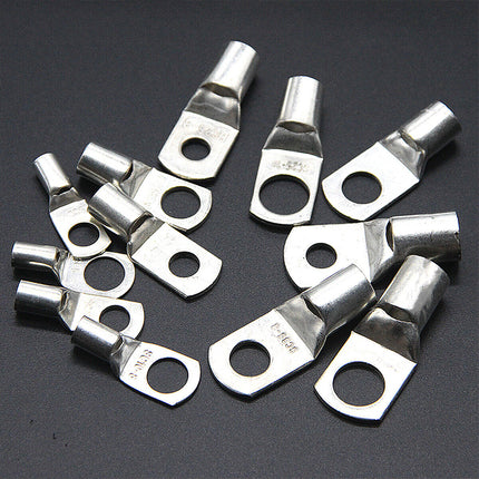 240Pcs 4WD Cable Lug Ring Battery Copper Tube Connector Kits Terminal Crimper