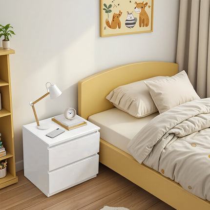 Small Nightstand Compact Bedside Table with Drawer for Bedroom Storage Organizer