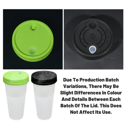 100Sets Transparent Drinking Cups with Lids 650ml 2 Colour for Party Drinks